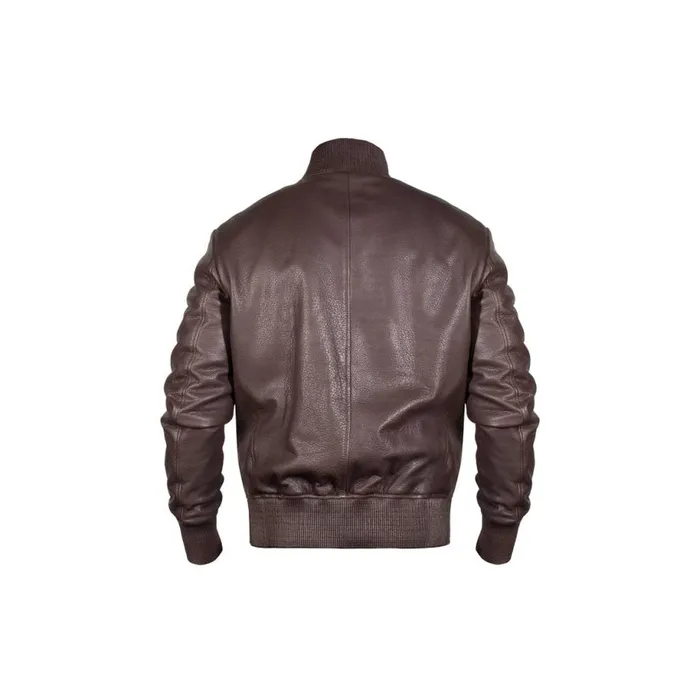 Jacket Men Moreschi Brown Leather Jacket