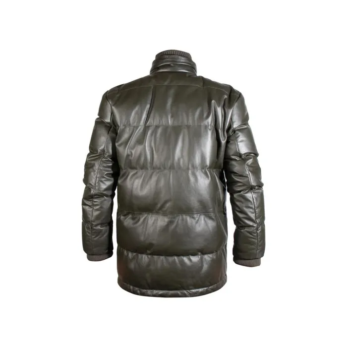 Jacket Men Moreschi Green Leather Jacket