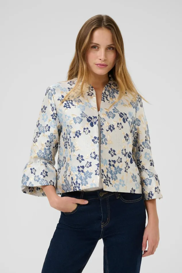 Jackets and Coats Women CULTURE CUalfride Casual Jacket Dress Blues