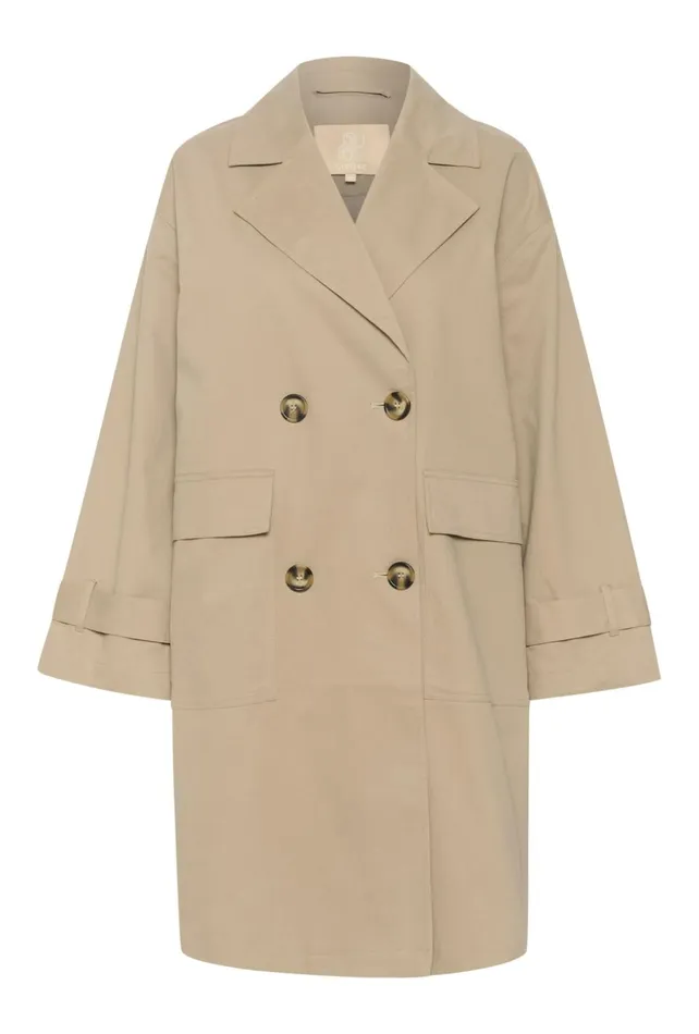 Jackets and Coats Women CULTURE CUaugustina Trenchcoat With Embroidery