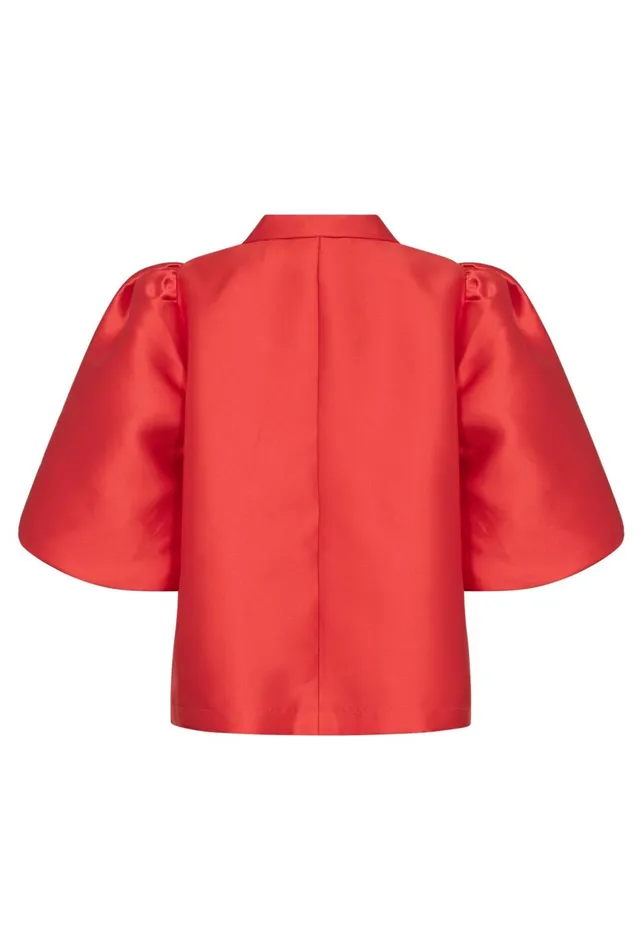 Jackets and Coats Women CULTURE CUtafta Satin Jacket Fiery Red