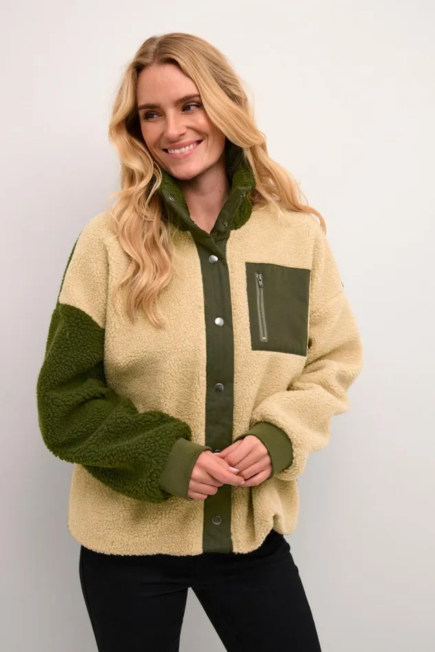Jackets and Coats Women CULTURE CUtally Teddy Fleece Jacket