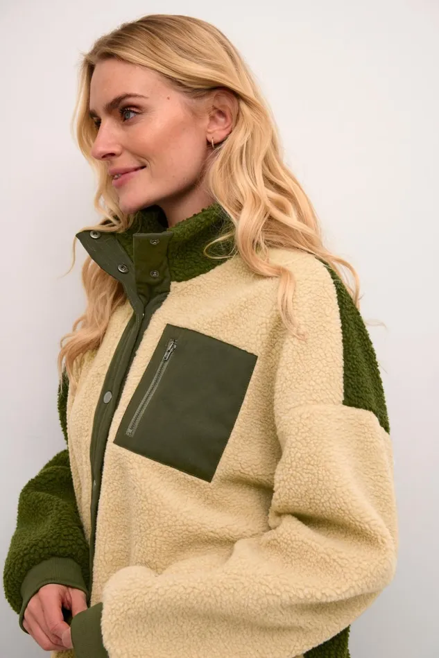 Jackets and Coats Women CULTURE CUtally Teddy Fleece Jacket
