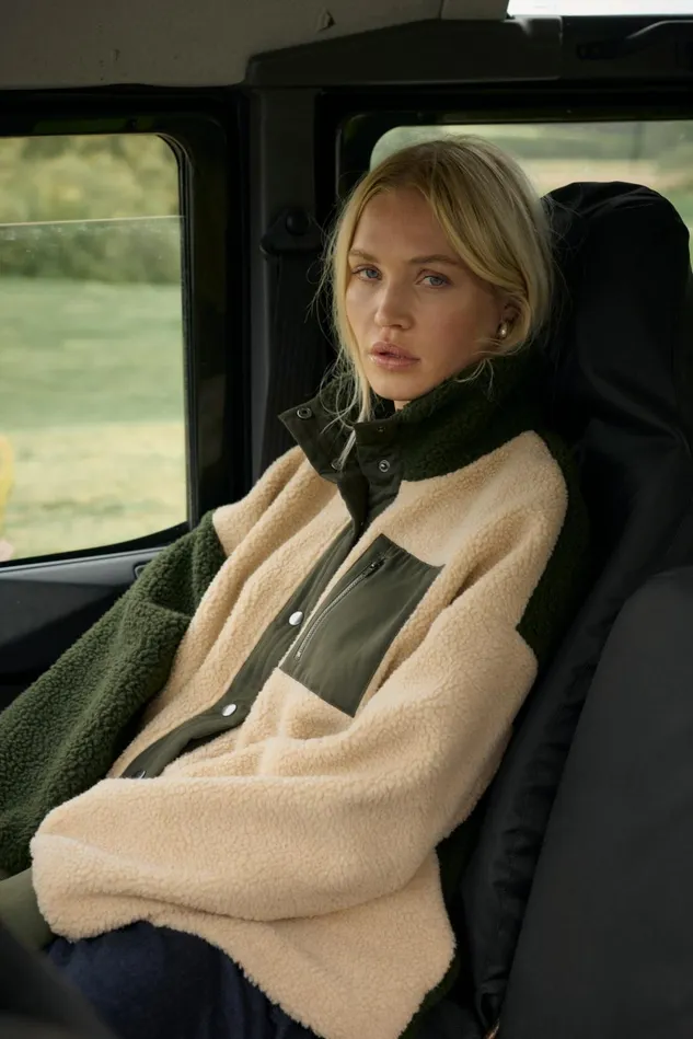 Jackets and Coats Women CULTURE CUtally Teddy Fleece Jacket