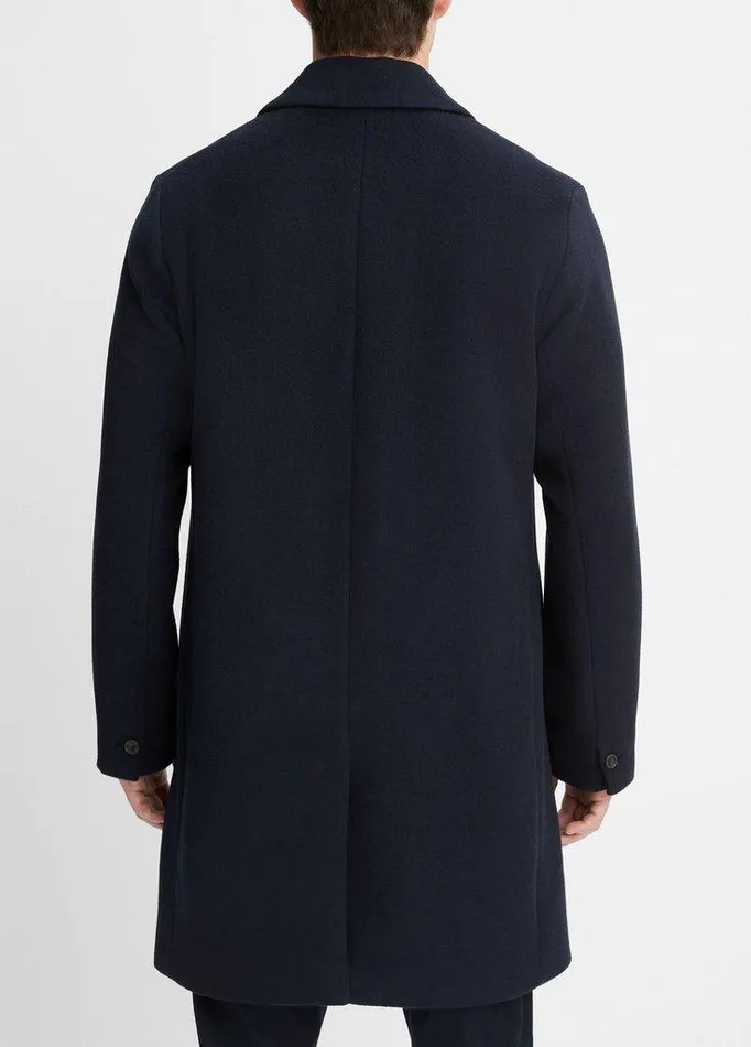 Jackets and Outerwear Men Vince Classic Italian WoolBlend Coat Coastal Blue Jackets and Outerwear Men Vince Classic Italian WoolBlend Coat Coastal Blue