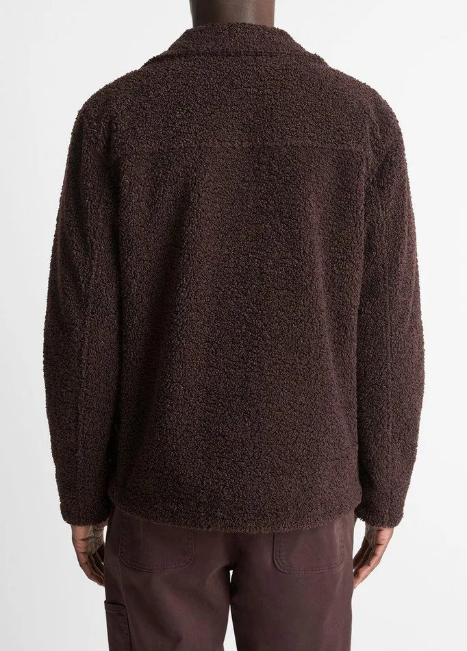 Jackets and Outerwear Men Vince Sherpa Jacket Oxblood Jackets and Outerwear Men Vince Sherpa Jacket Oxblood