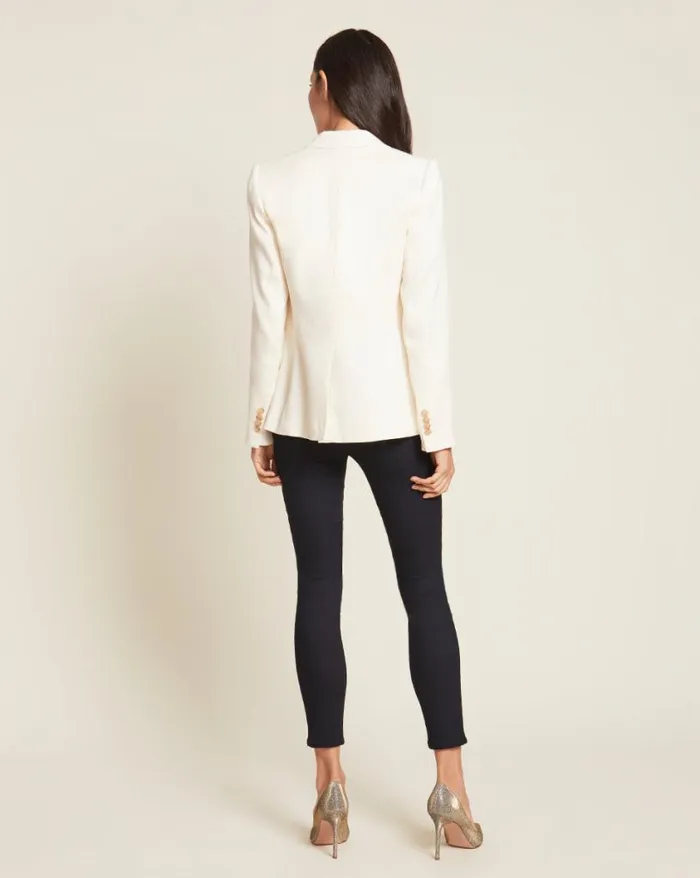 Jackets and Outerwear ShopJackets Veronica Beard Cutaway Linen Dickey Jacket Beige