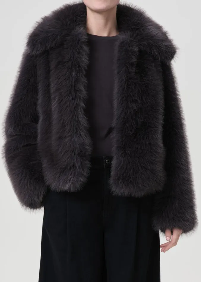 Jackets and Outerwear Women Agolde Shoreditch Ski Club X AGOLDE Maren Shearling In Shade Jackets and Outerwear Women Agolde Shoreditch Ski Club X AGOLDE Maren Shearling In Shade