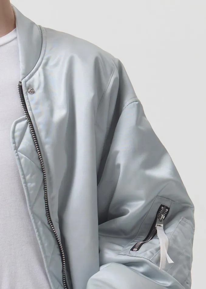 Jackets and Outerwear Women Agolde Shoreditch Ski Club X AGOLDE Nisa Bomber Jacket In Oyster