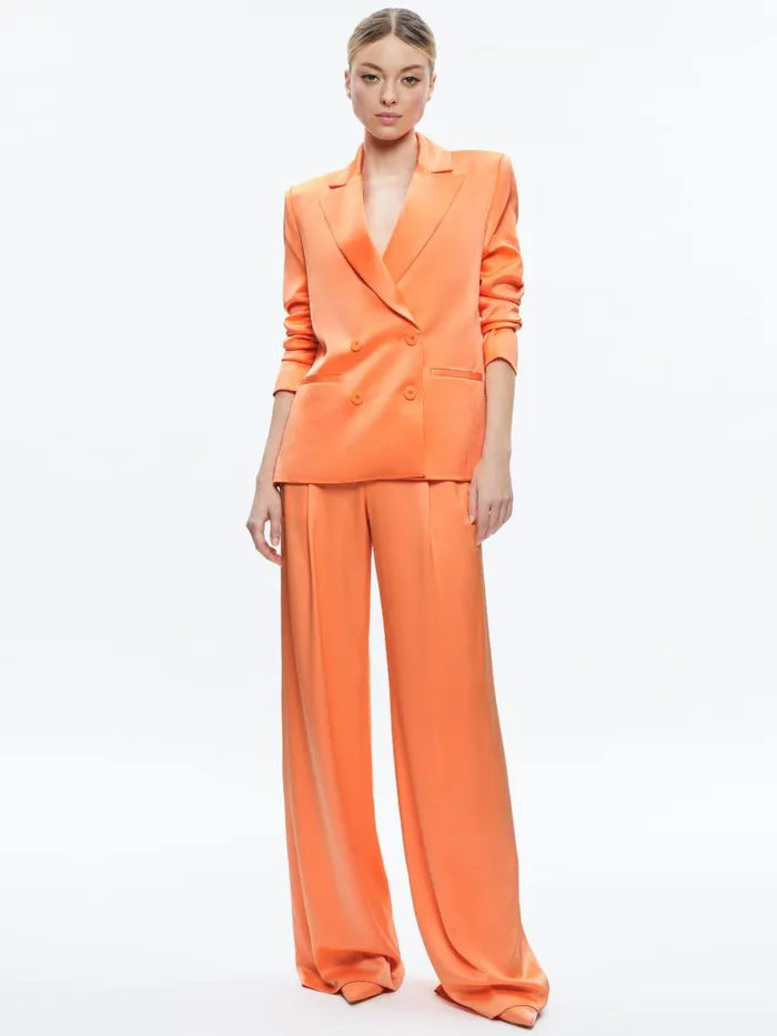 Jackets Coats Women Alice Olivia SANTOS DOUBLE BREASTED BOYFRIEND BLAZER Coral