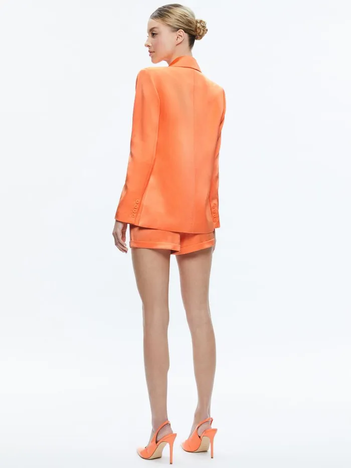 Jackets Coats Women Alice Olivia SANTOS DOUBLE BREASTED BOYFRIEND BLAZER Coral
