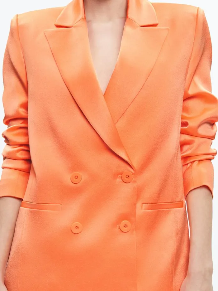 Jackets Coats Women Alice Olivia SANTOS DOUBLE BREASTED BOYFRIEND BLAZER Coral