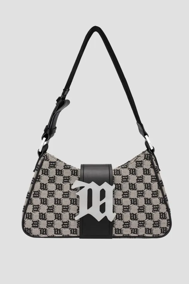 Jacquard Monogram Shoulder Bag Medium Multicolor Women MISBHV Bags
