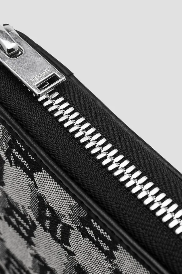 Jacquard Monogram Zipped Wallet Multicolor WomenMen MISBHV Wallets