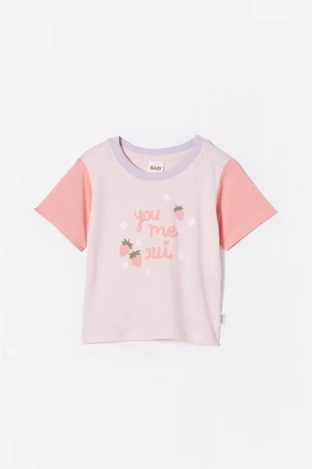 Jamie Short Sleeve Tee Ballerina Pinkyou Me Oui Baby Cotton On Graphic Tees