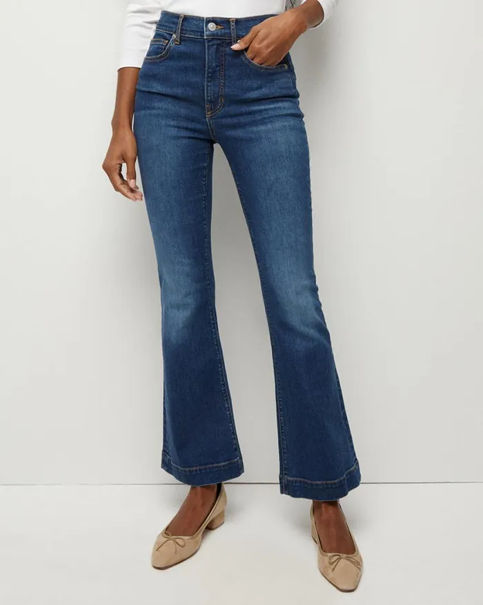 Jeans Shop Veronica Beard Carson KickFlare Jean Bright Blue