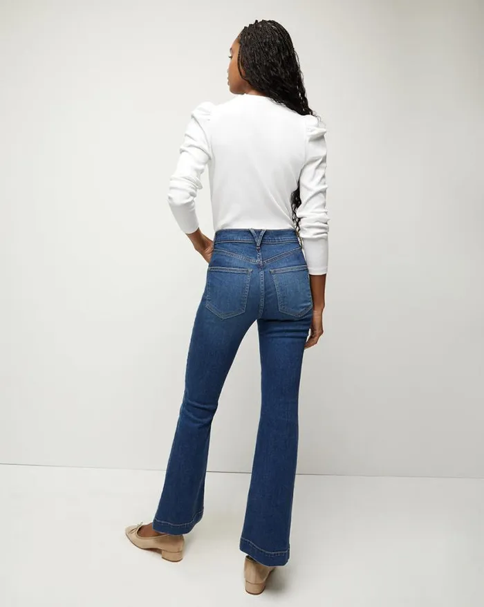 Jeans Shop Veronica Beard Carson KickFlare Jean Bright Blue
