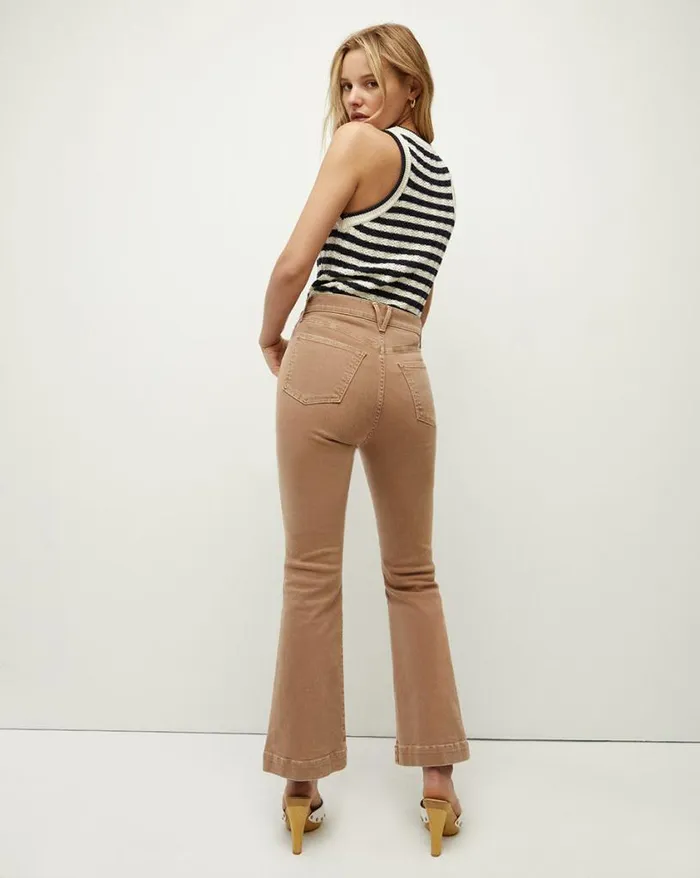 Jeans Shop Veronica Beard Carson KickFlare Jean Tan Sierra