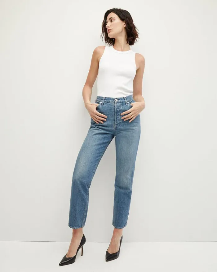 Jeans Shop Veronica Beard Daniela StraightLeg Jean Wanderer Dust