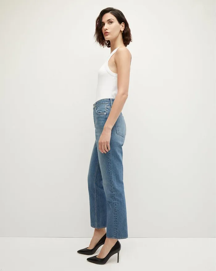 Jeans Shop Veronica Beard Daniela StraightLeg Jean Wanderer Dust