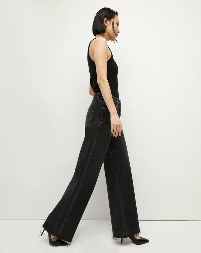 Jeans Shop Veronica Beard Taylor WideLeg Jean Vanishing Point