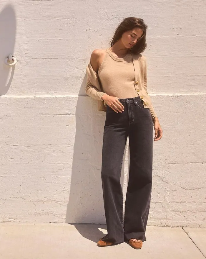Jeans Shop Veronica Beard Taylor WideLeg Jean Vanishing Point