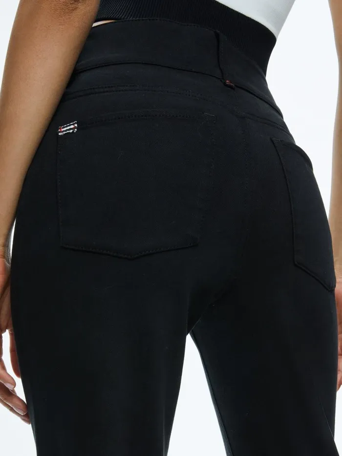 Jeans Women Alice Olivia MISSA 5 POCKET HIGH RISE WIDE LEG JEAN Black