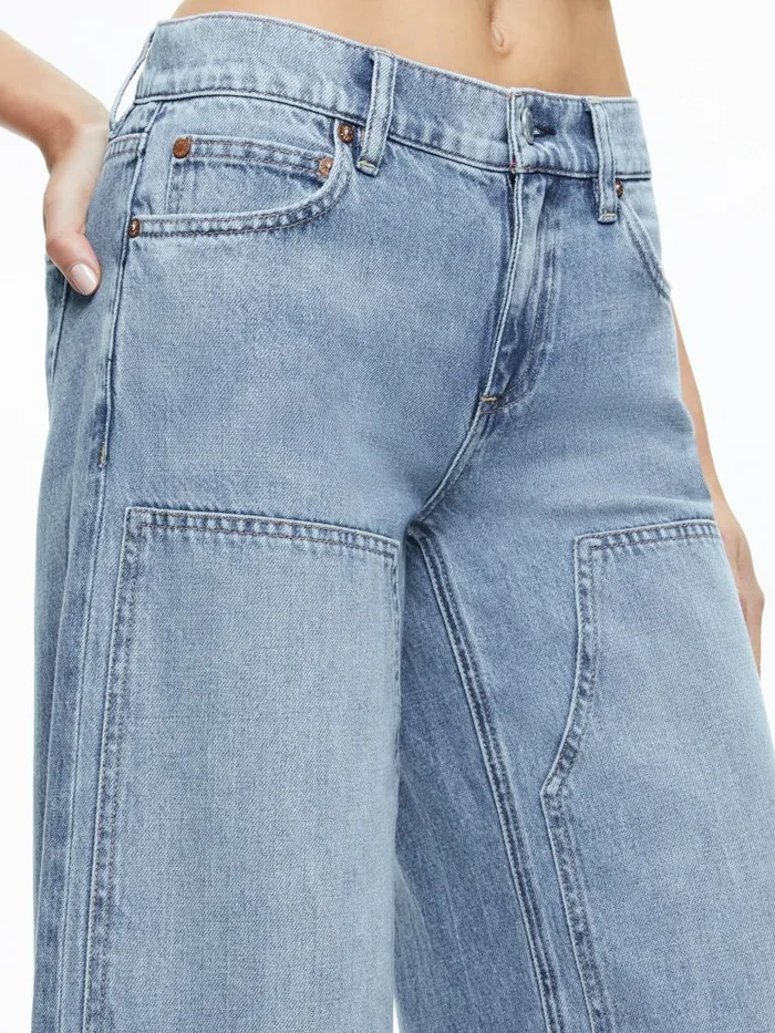 Jeans Women Alice Olivia PAINTER JEAN Georgia Vintage Blue