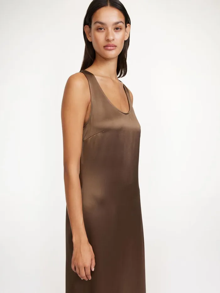 Jerrica Maxi Dress Warm Brown Women By Malene Birger Dresses