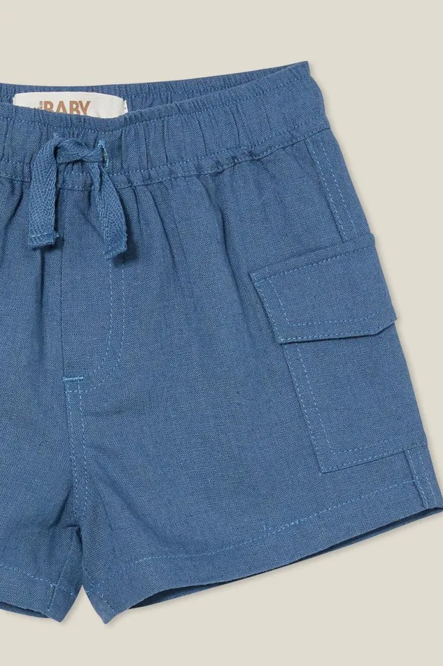 Jerry Relaxed Cargo Short Petty Blue Baby Cotton On Bottoms Jerry Relaxed Cargo Short Petty Blue Baby Cotton On Bottoms
