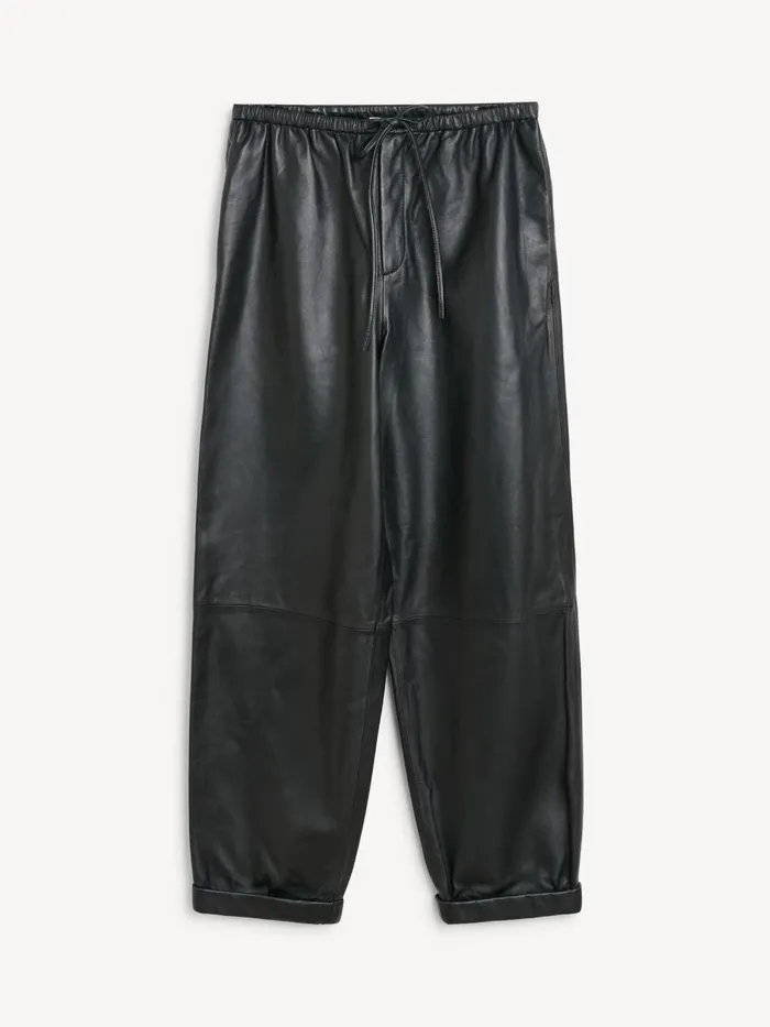 Joanni Leather Trousers Black Women By Malene Birger Trousers