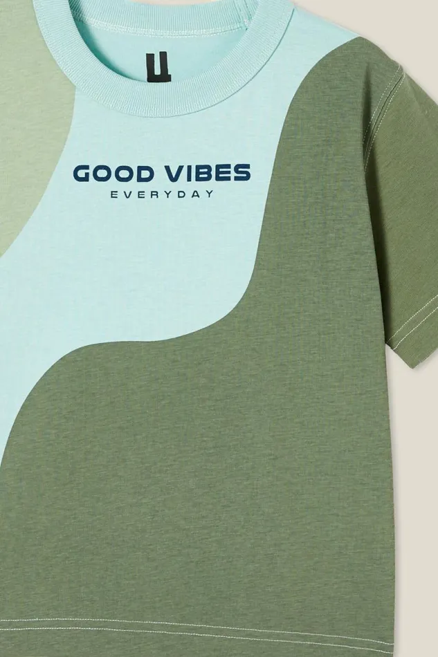 Jonny Short Sleeve Print Tee Barber Blueswag Green Wave Good Vibes Boys Cotton On Tops and TShirts Jonny Short Sleeve Print Tee Barber Blueswag Green Wave Good Vibes Boys Cotton On Tops and TShirts
