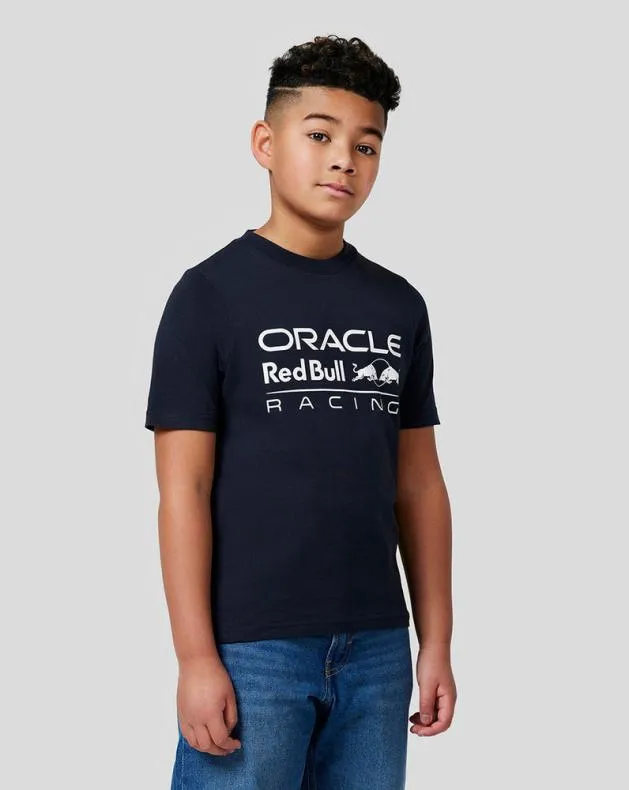 Junior Castore Junior Oracle Red Bull Racing Large Front Logo TShirt 8211 Night Sky Junior Castore Junior Oracle Red Bull Racing Large Front Logo TShirt 8211 Night Sky