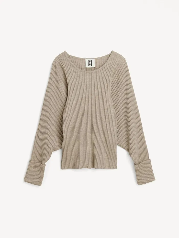 Kadence Wool Sweater Old Beige Women By Malene Birger Knitwear