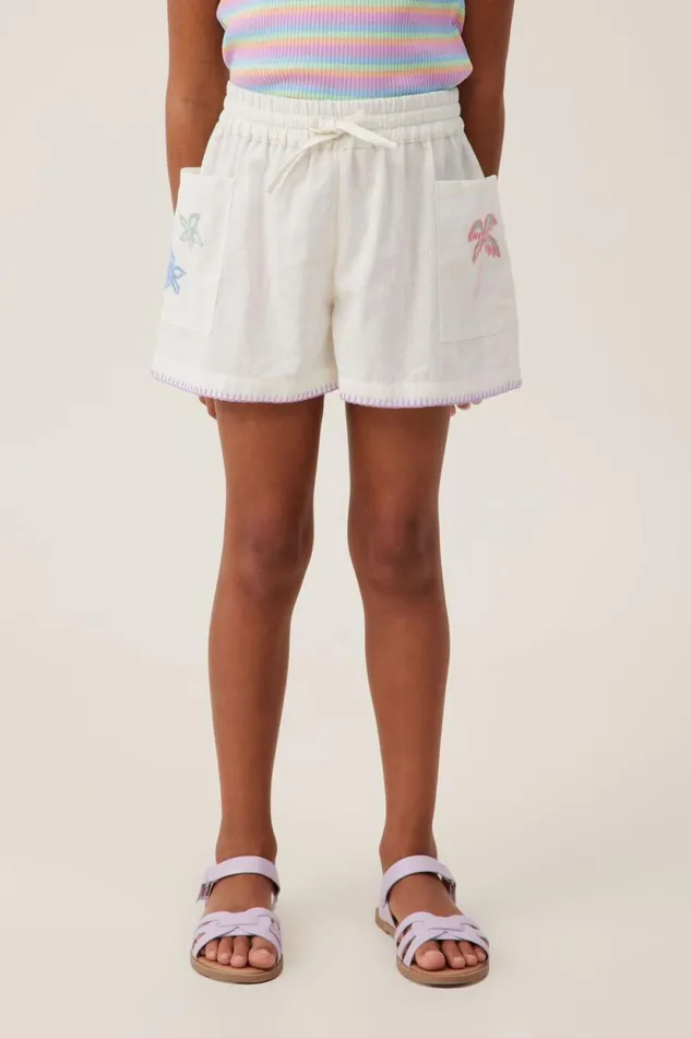Kai Short Vanillasummer Embroidery Girls Cotton On Shorts Skirts and Playsuits