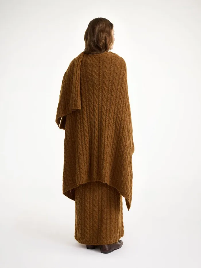 Kassillas WoolBlend Poncho Bison Women By Malene Birger Coats and Jackets