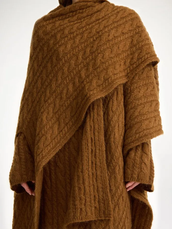 Kassillas WoolBlend Poncho Bison Women By Malene Birger Coats and Jackets