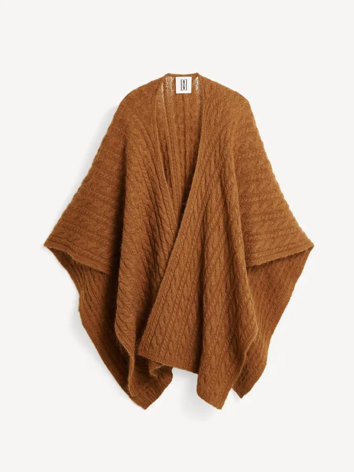 Kassillas WoolBlend Poncho Bison Women By Malene Birger Coats and Jackets