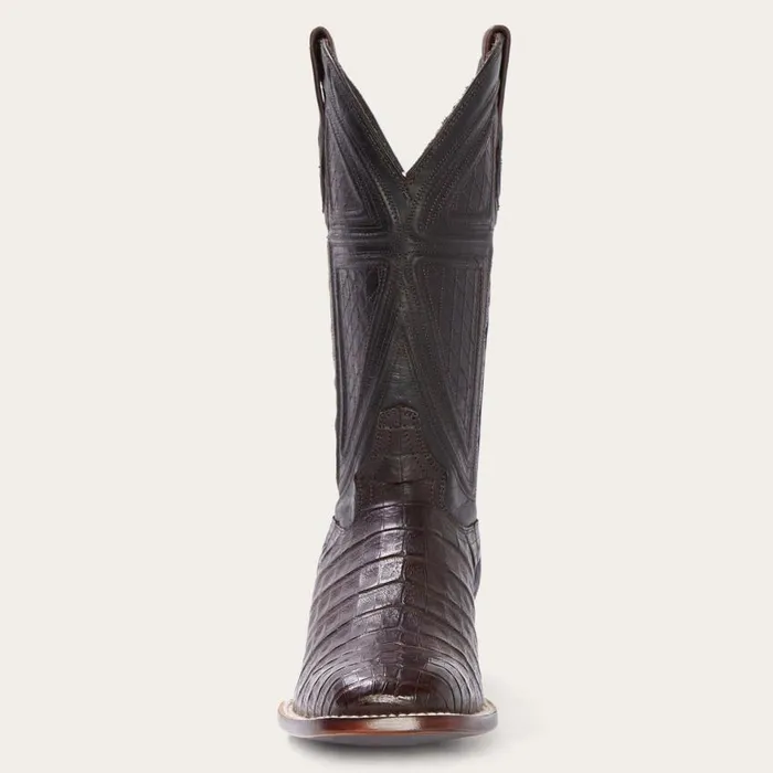 Kaycee Brown Caiman Belly Cowboy Boot Brown Men Stetson Exotics
