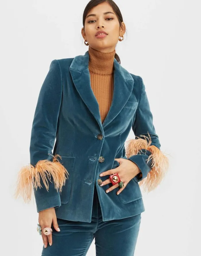 Keaton Jacket Light Blue Women La Double J Outerwear Keaton Jacket Light Blue Women La Double J Outerwear
