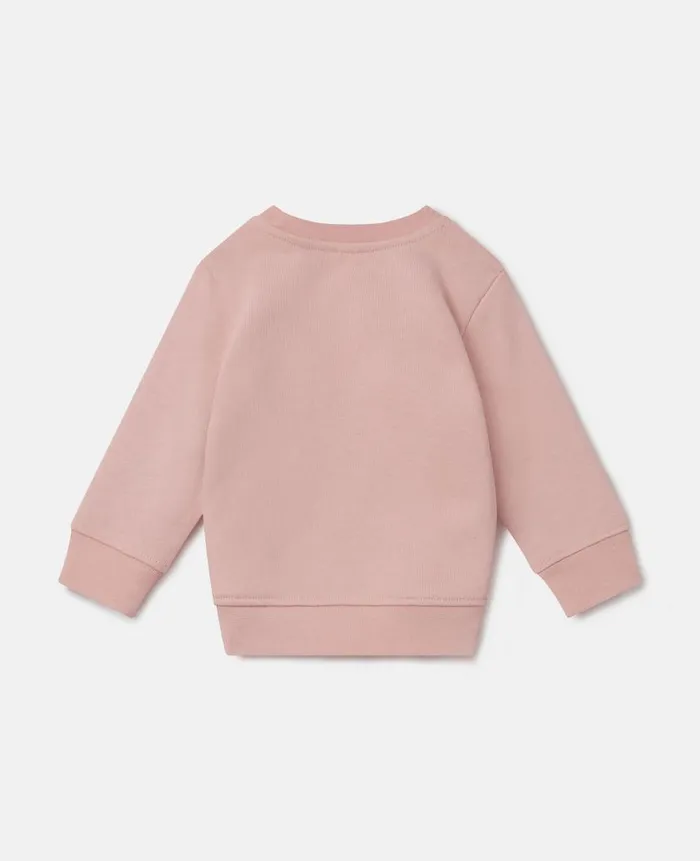 Kids Baby Girls Stella McCartney Sunshine Bumblebee Sweatshirt Pink