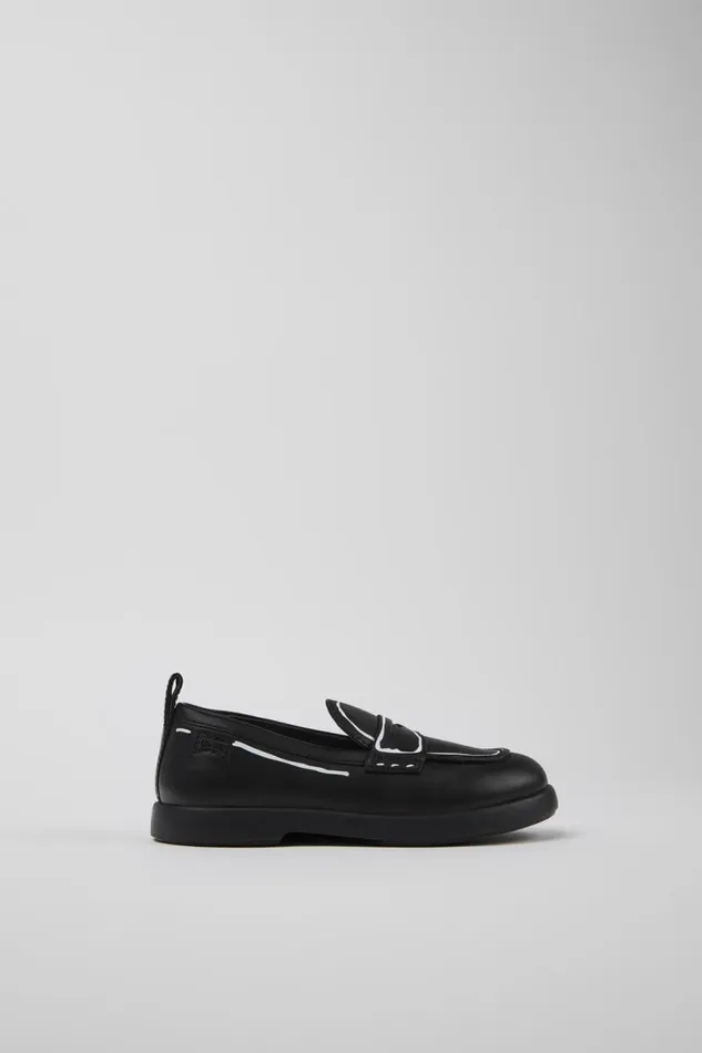 Kids Camper Ballerinas Twins Black Leather Shoes For Kids Kids Camper Ballerinas Twins Black Leather Shoes For Kids