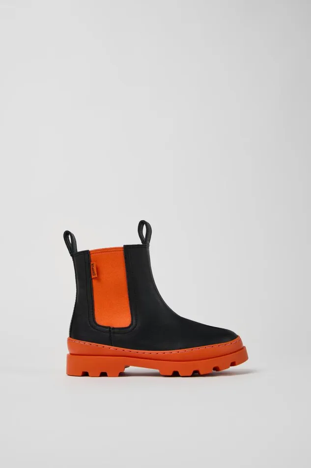 Kids Camper Boots Brutus Black Leather Chelsea Boots For Kids Kids Camper Boots Brutus Black Leather Chelsea Boots For Kids