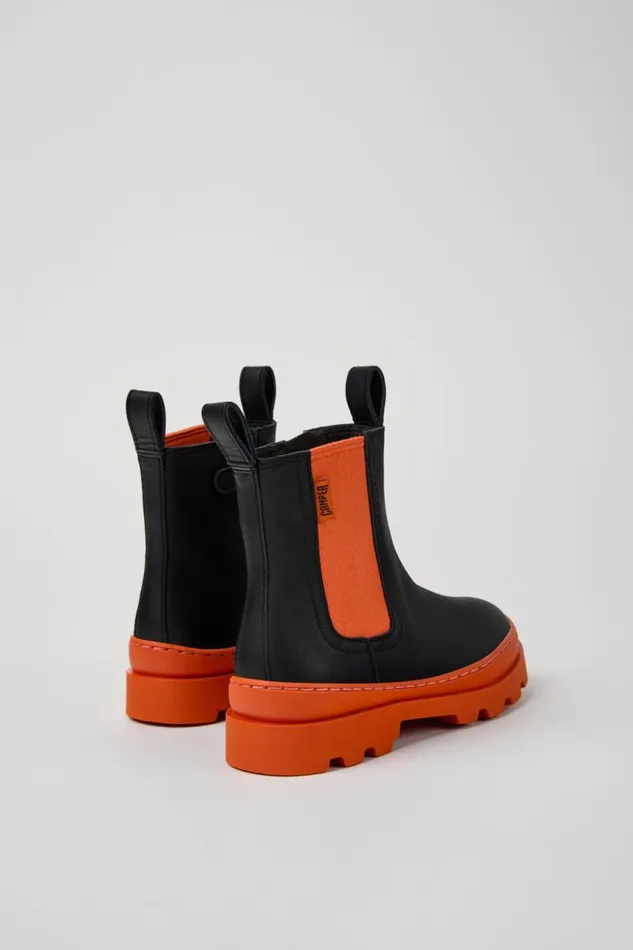 Kids Camper Boots Brutus Black Leather Chelsea Boots For Kids Kids Camper Boots Brutus Black Leather Chelsea Boots For Kids