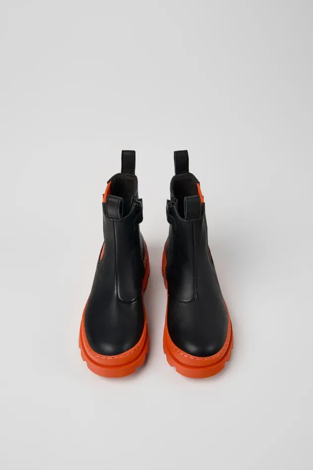 Kids Camper Boots Brutus Black Leather Chelsea Boots For Kids Kids Camper Boots Brutus Black Leather Chelsea Boots For Kids