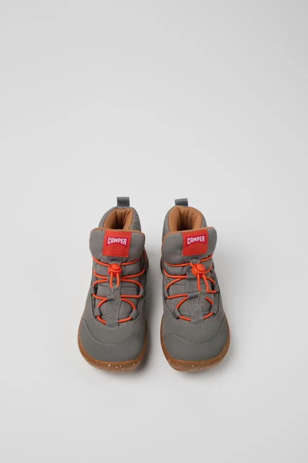 Kids Camper Boots Ergo Grey Textile Ankle Boots For Kids Kids Camper Boots Ergo Grey Textile Ankle Boots For Kids