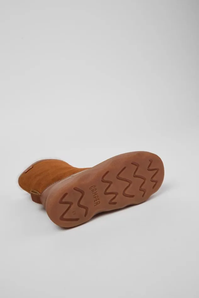 Kids Camper Boots Kiddo Brown Leather And Nubuck Boots For Kids Kids Camper Boots Kiddo Brown Leather And Nubuck Boots For Kids