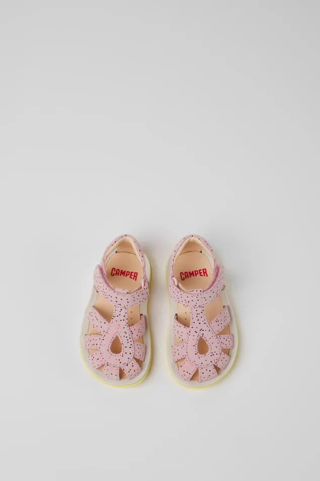 Kids Camper Sandals Bicho Pink Nubuck Sandals For Kids Kids Camper Sandals Bicho Pink Nubuck Sandals For Kids
