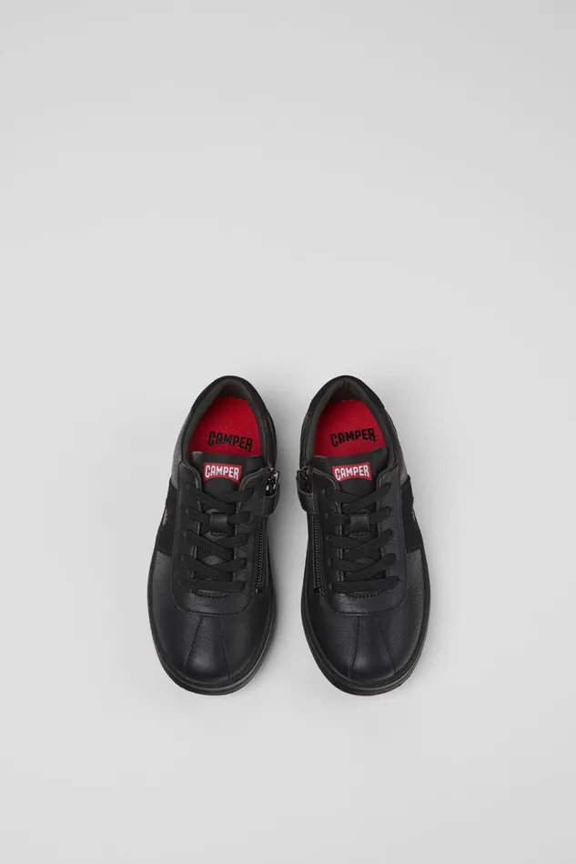 Kids Camper Sneakers Runner Black Leather And Nubuck Sneakers For Kids Kids Camper Sneakers Runner Black Leather And Nubuck Sneakers For Kids