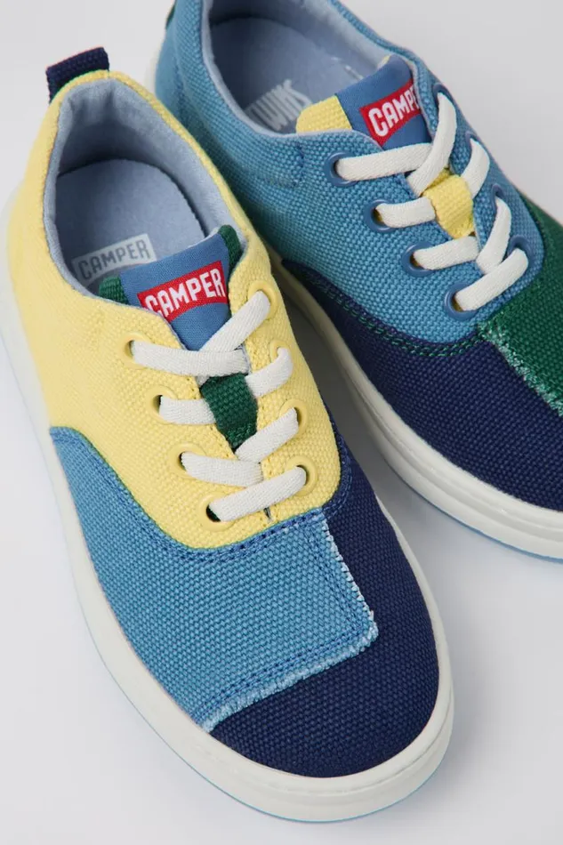 Kids Camper Sneakers Twins Multicolored Textile Sneakers For Kids